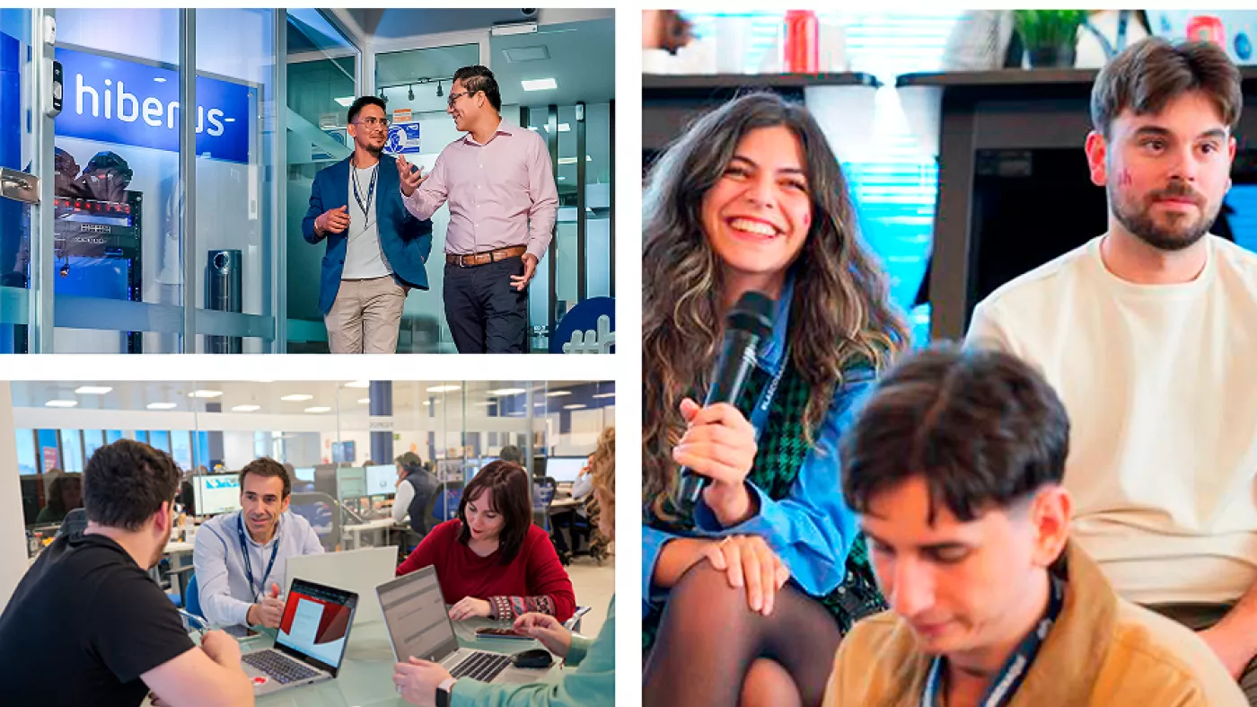 Equipo Hiberus Booster trabajando